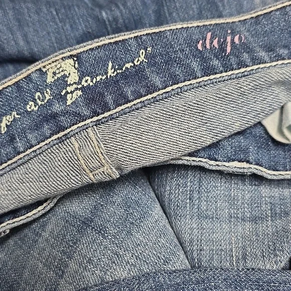 7 For All Mankind Dojo blue jeans rhinestone pocket - Picture 4 of 7